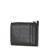 バレンシアガ ロゴ コインケース 小銭入れ 二つ折り財布 ブラック レザー レディース BALENCIAGA 【中古】